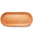 Bandeja de servir de madera para pan y fruta